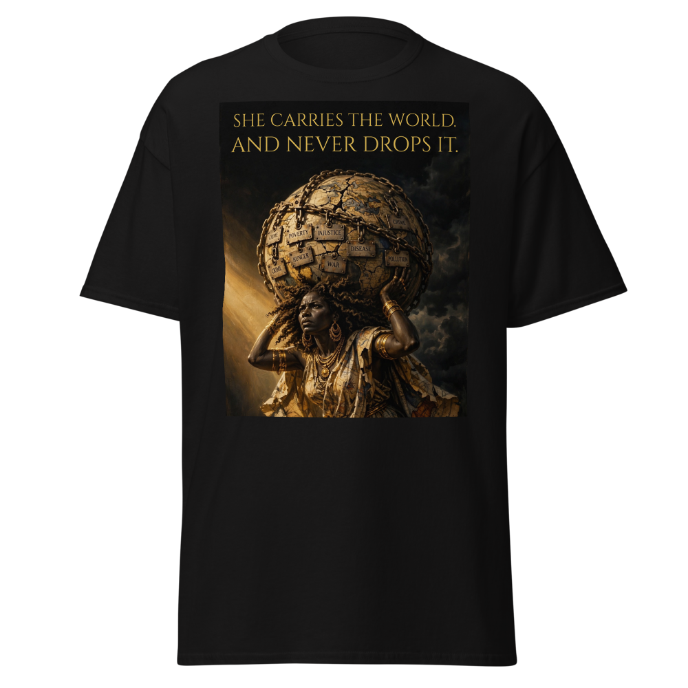 ITAN — She Carries the World Tee | Gildan 5000