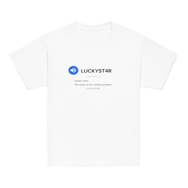 LUCKYST4R PRONOUNCIATION SHIRT!