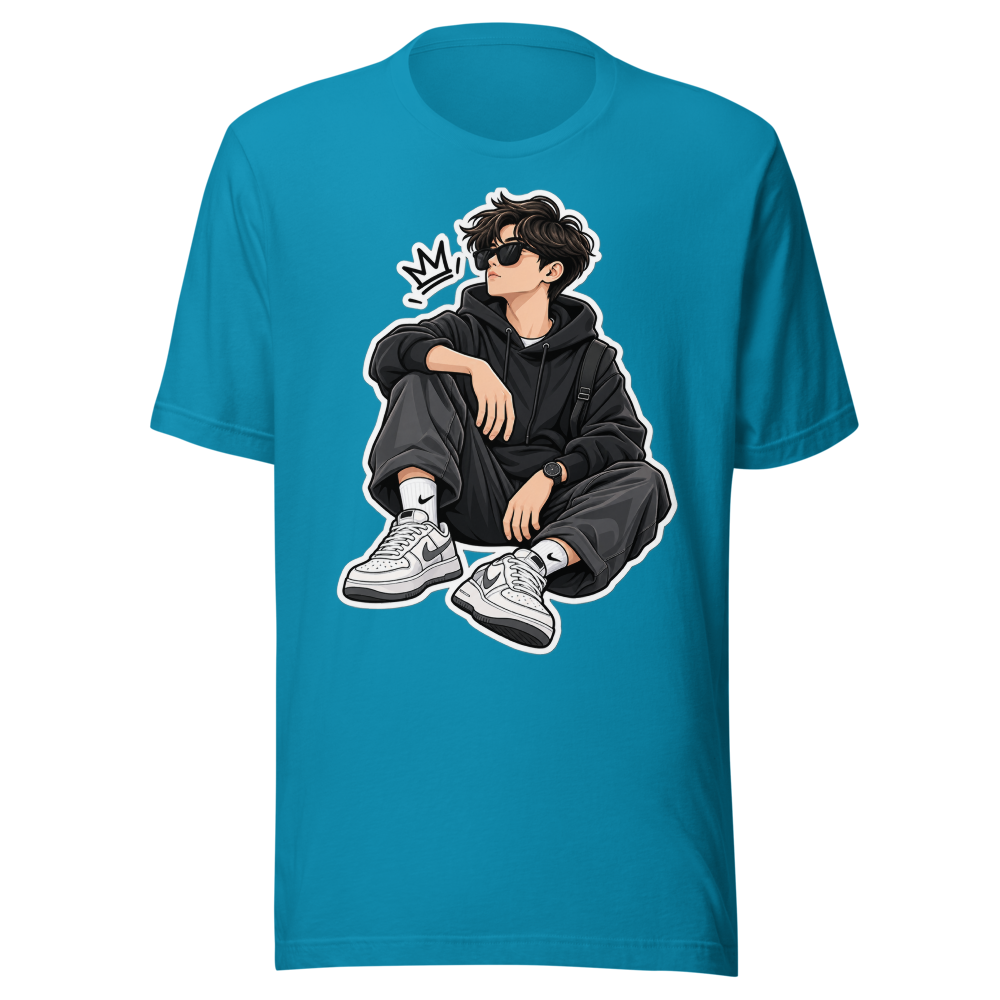 Cool Minimalist Boy Sticker – Streetwear Male Char