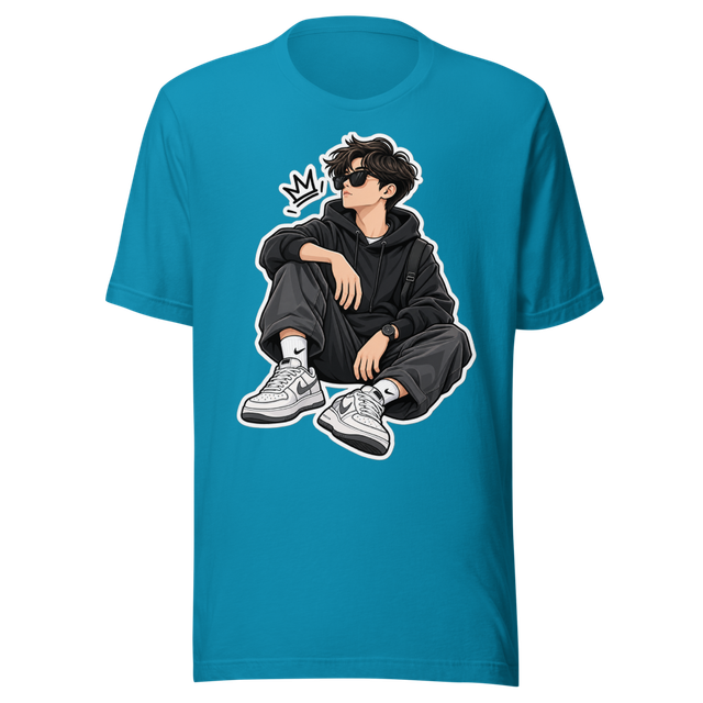 Cool Minimalist Boy Sticker – Streetwear Male Char