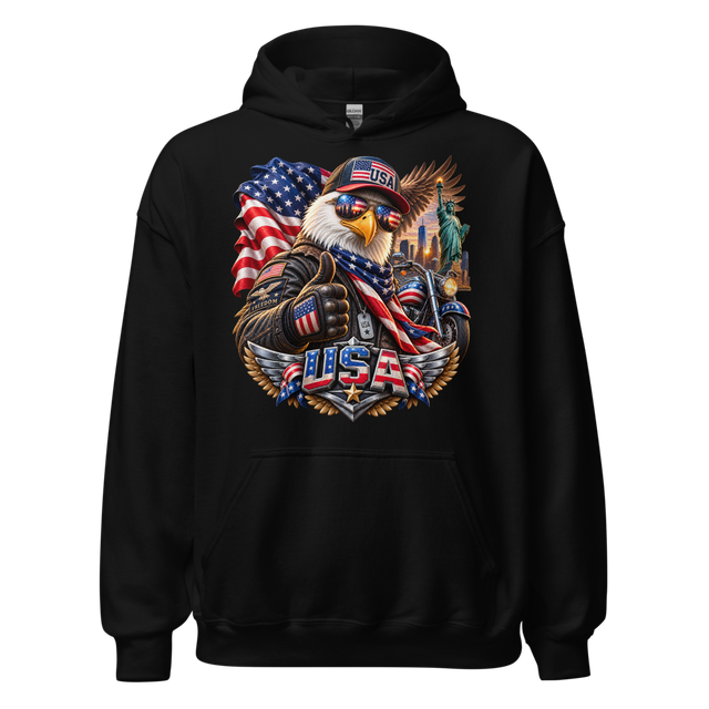 American Eagle USA Motorcycle Patriotic Design
