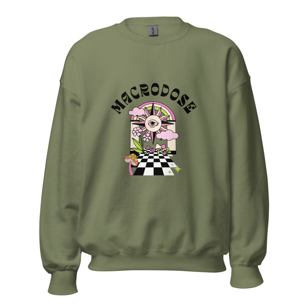 Macrodose Cosmic Gateway Crew Neck Sweatshirt
