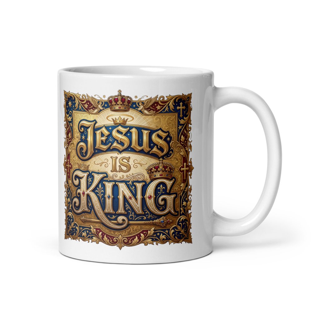 Jesus is King Mug 