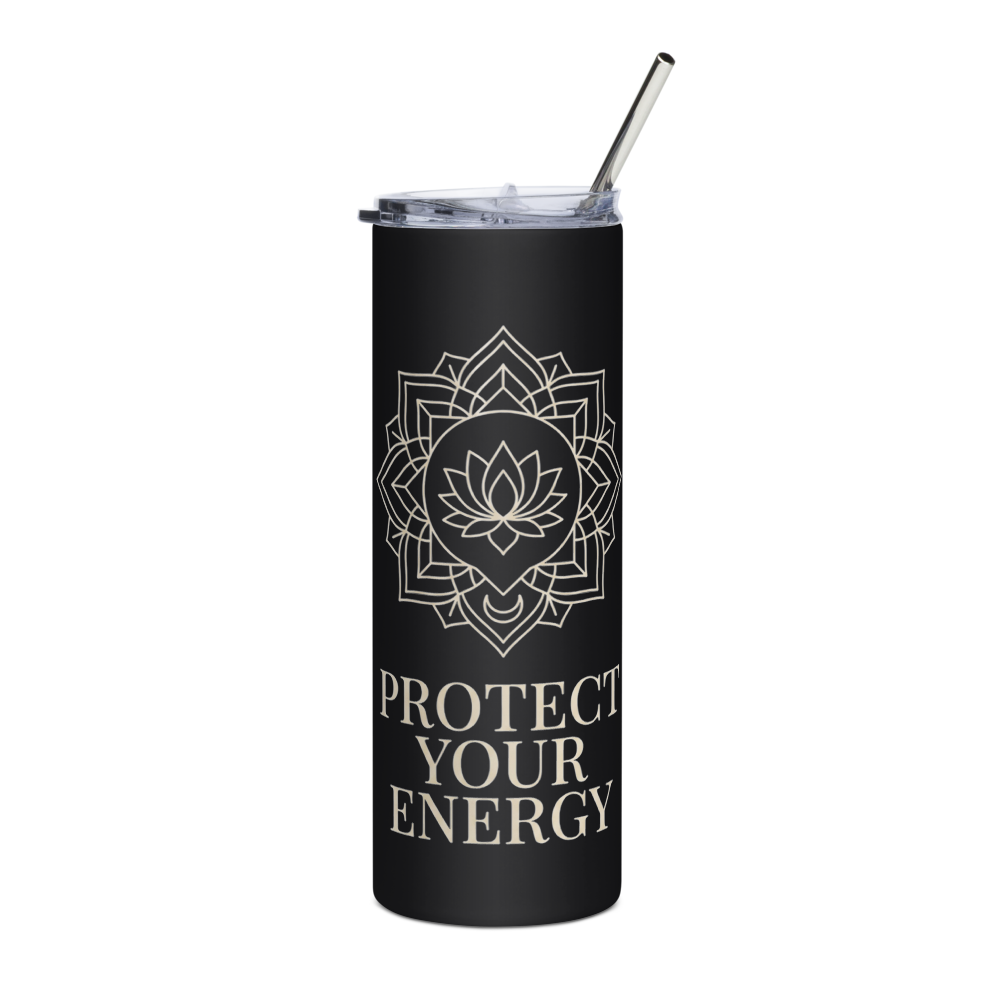 Protect Your Energy Mandala Stainless Steel Tumble