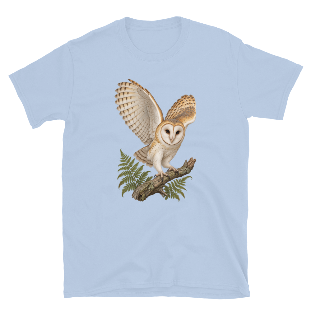 Barn Owl & Fern — Botanical Bird Tee