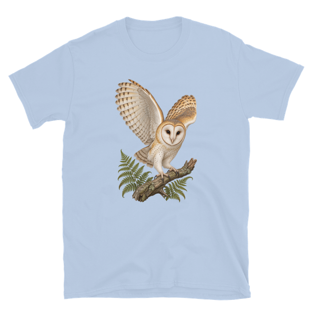 Barn Owl & Fern — Botanical Bird Tee