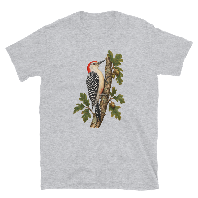 Red-bellied Woodpecker — Botanical Bird Tee