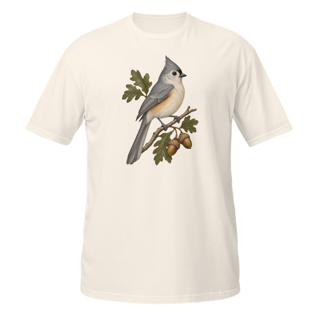 Tufted Titmouse — Botanical Bird Tee