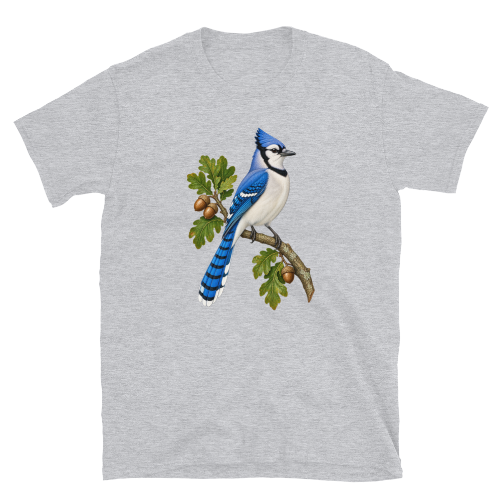 Blue Jay & Oak — Botanical Bird Tee