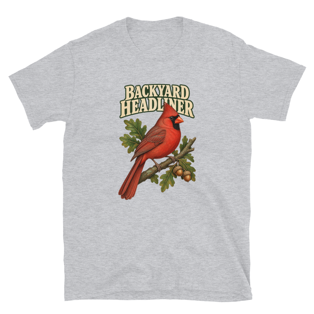 Backyard Headliner — Cardinal Tee