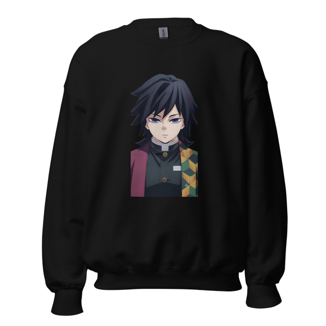 Demon Slayer Giyu Tomioka Black Sweatshirt