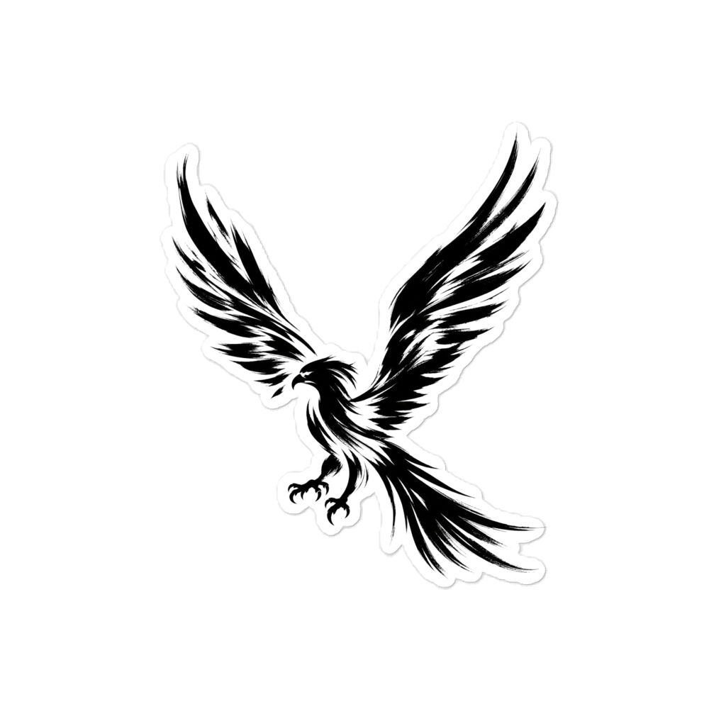 Phoenix Eagle Die-Cut Sticker - Gym Motivation