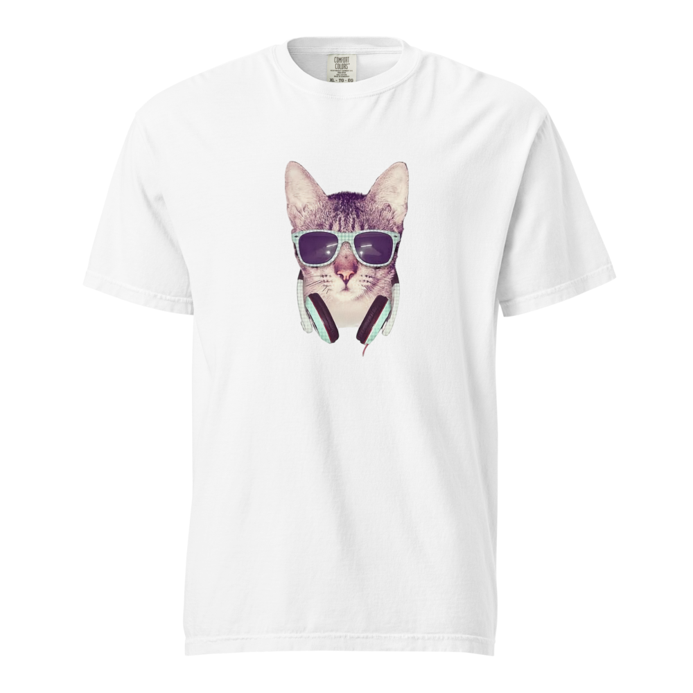 Premium DJ Cat Heavyweight T Shirt