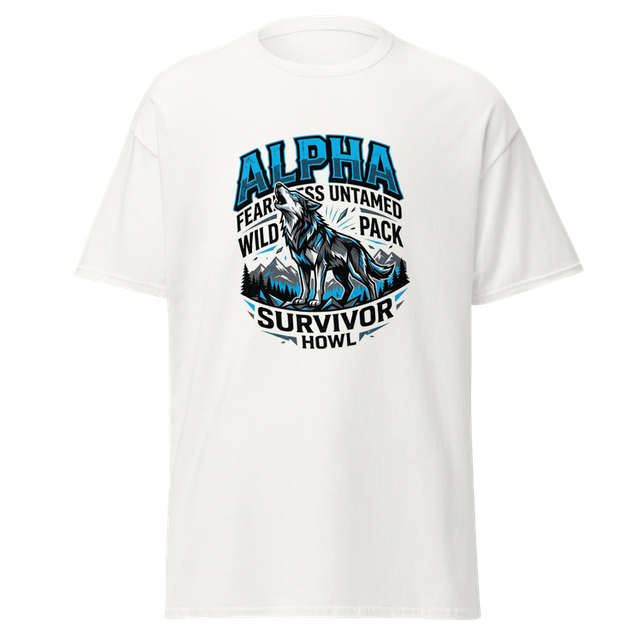 Alpha Wolf Survivor Graphic T-Shirt