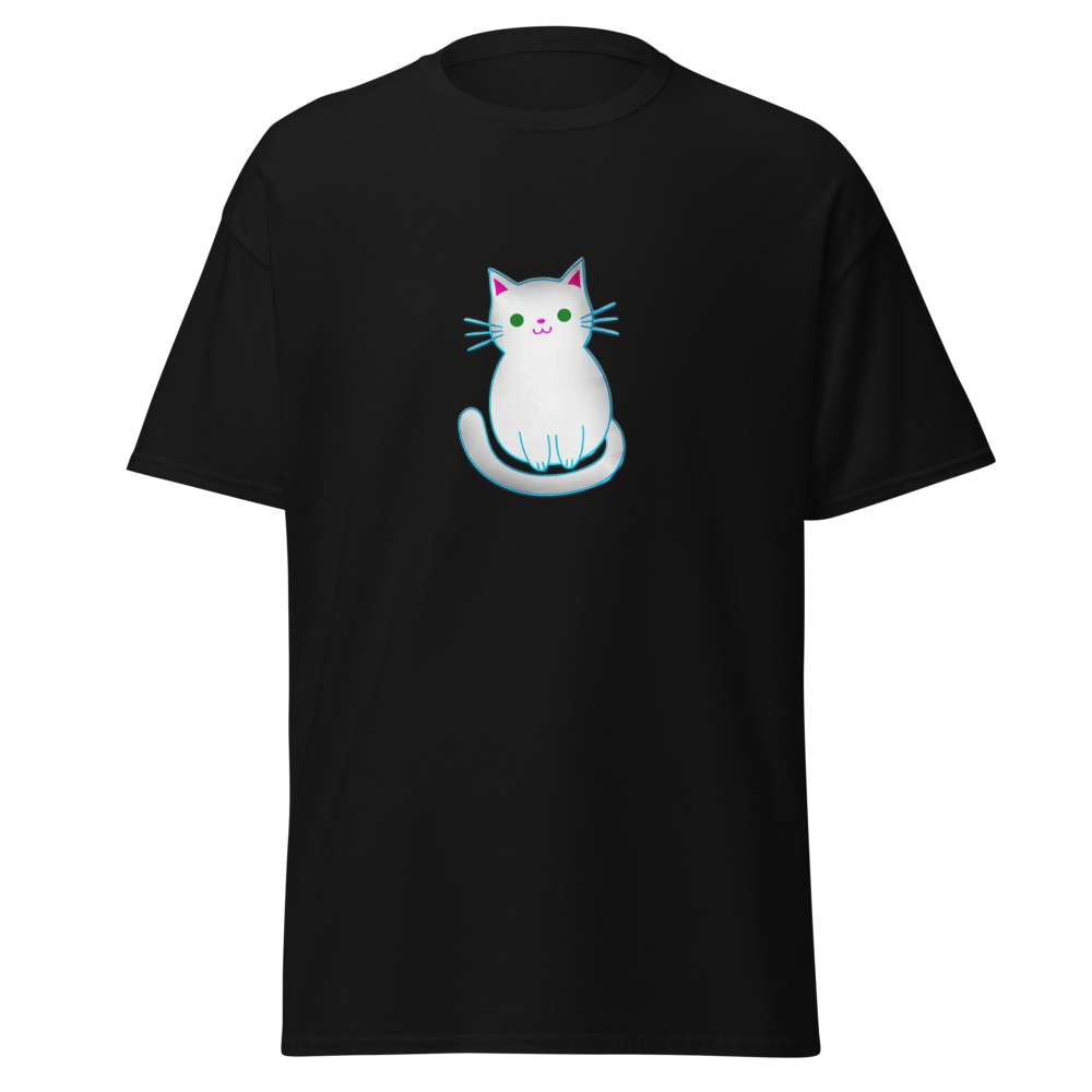 Adorable White Kitty Graphic T Shirt