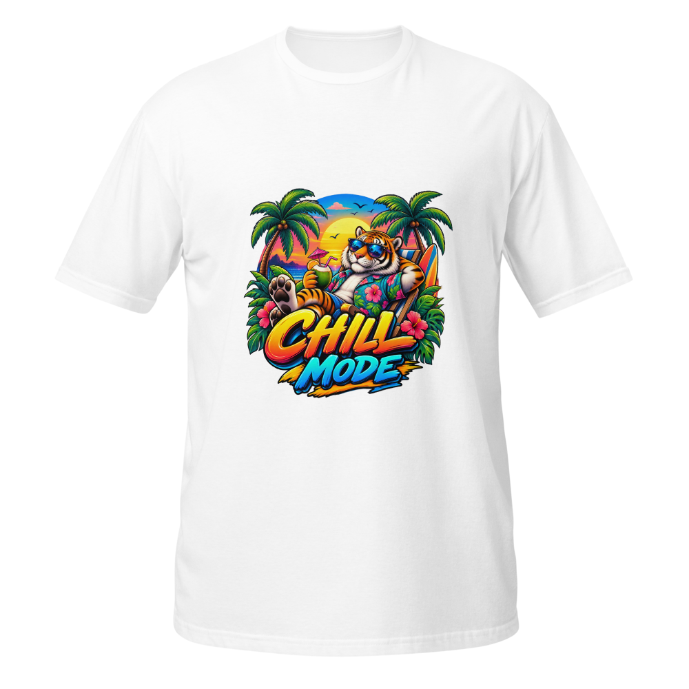 Chill Mode Tiger Summer Graphic T-Shirt – Tropical
