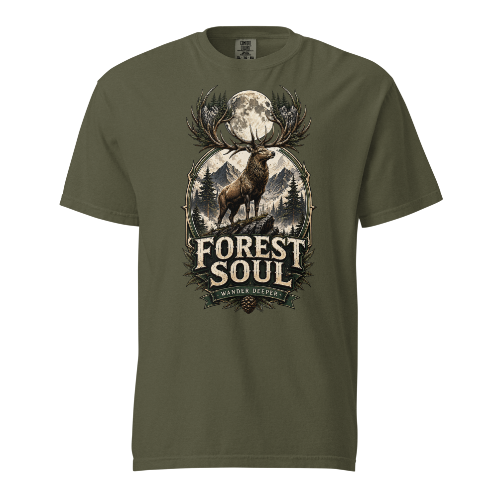 Forest Soul Stag T-Shirt – Premium Mountain Wilder