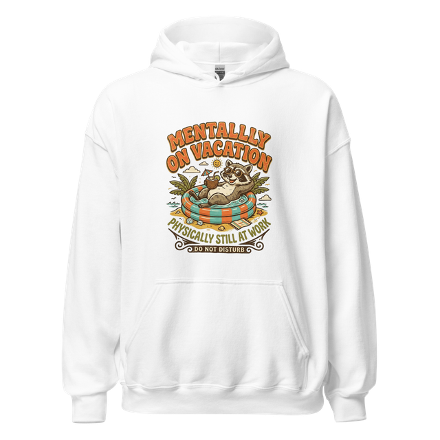 Mentally on Vacation Raccoon T-Shirt