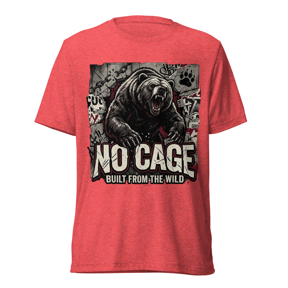 No Cage Grizzly Bear | Dark Urban Streetwear