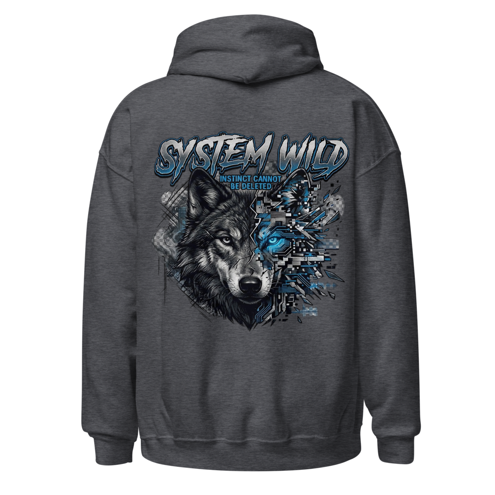 System Wild Glitch Wolf | Futuristic Streetwear