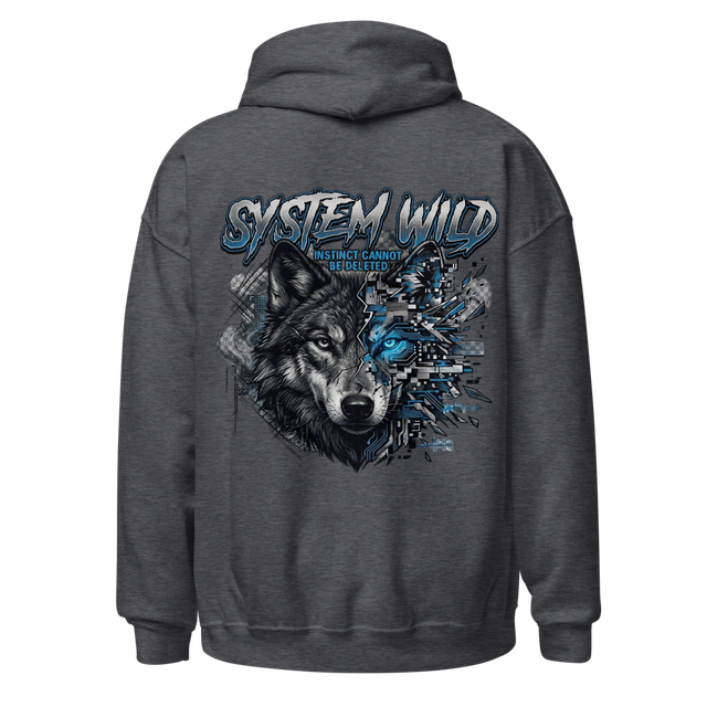 System Wild Glitch Wolf | Futuristic Streetwear