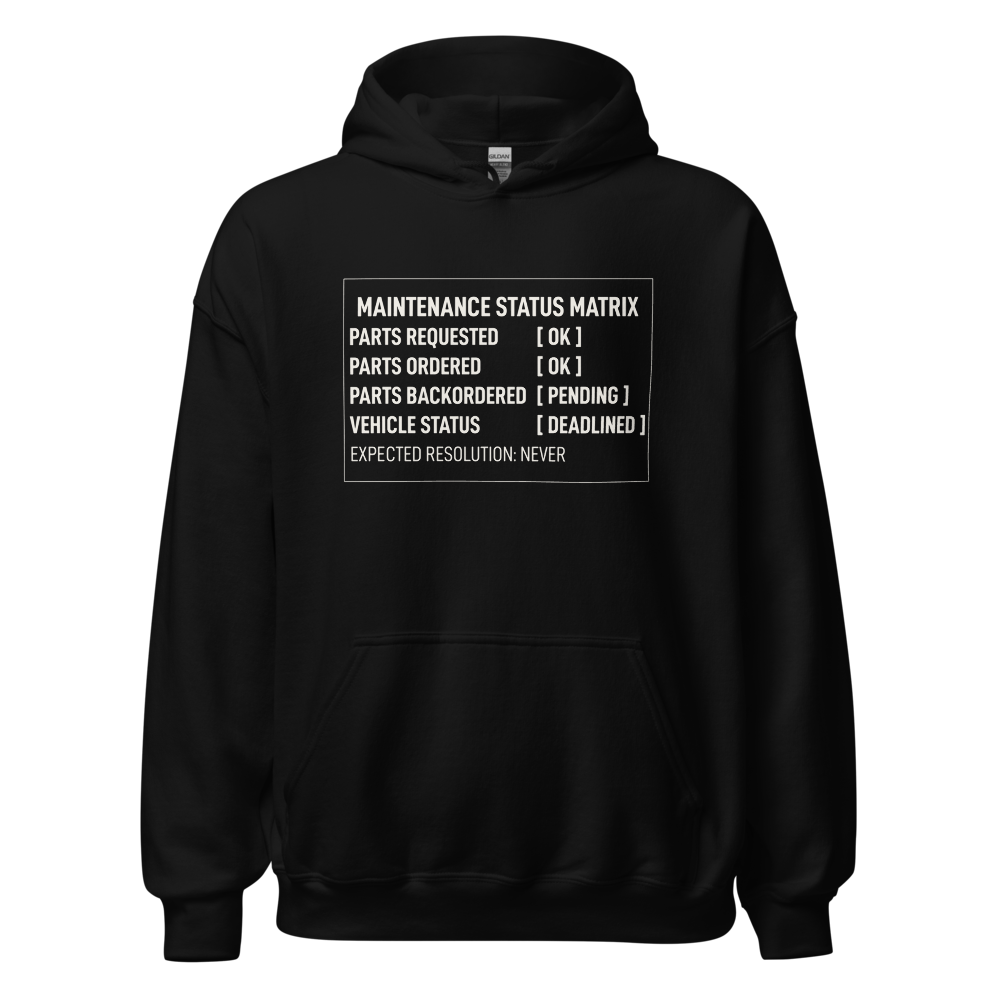 Military Motor Pool Maintenance Status Matrix Tee