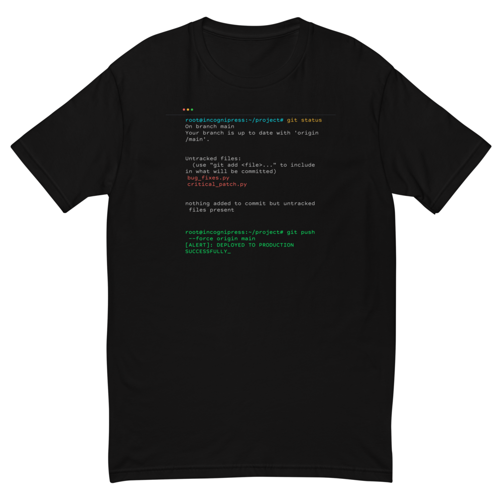 Git Push Force Deployed to Production Programmer 