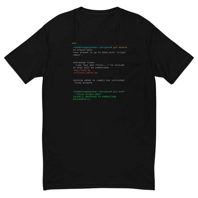 Git Push Force Deployed to Production Programmer
