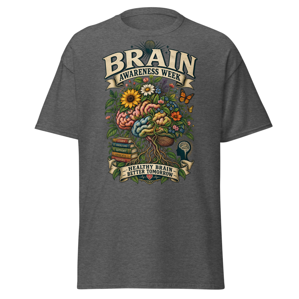 Brain Garden Vintage Brain Awareness Week Botanica