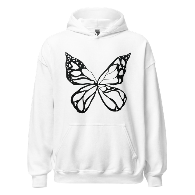 Butterfly wings designed hoodie.
