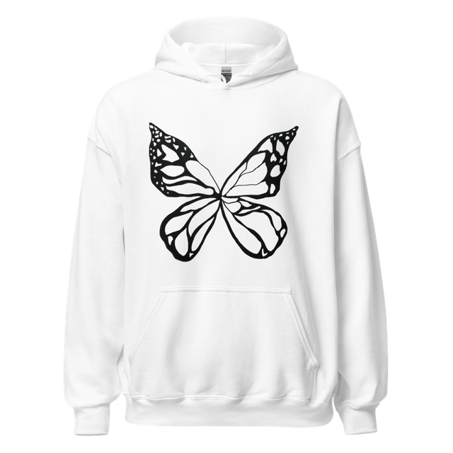 Butterfly wings designed hoodie.