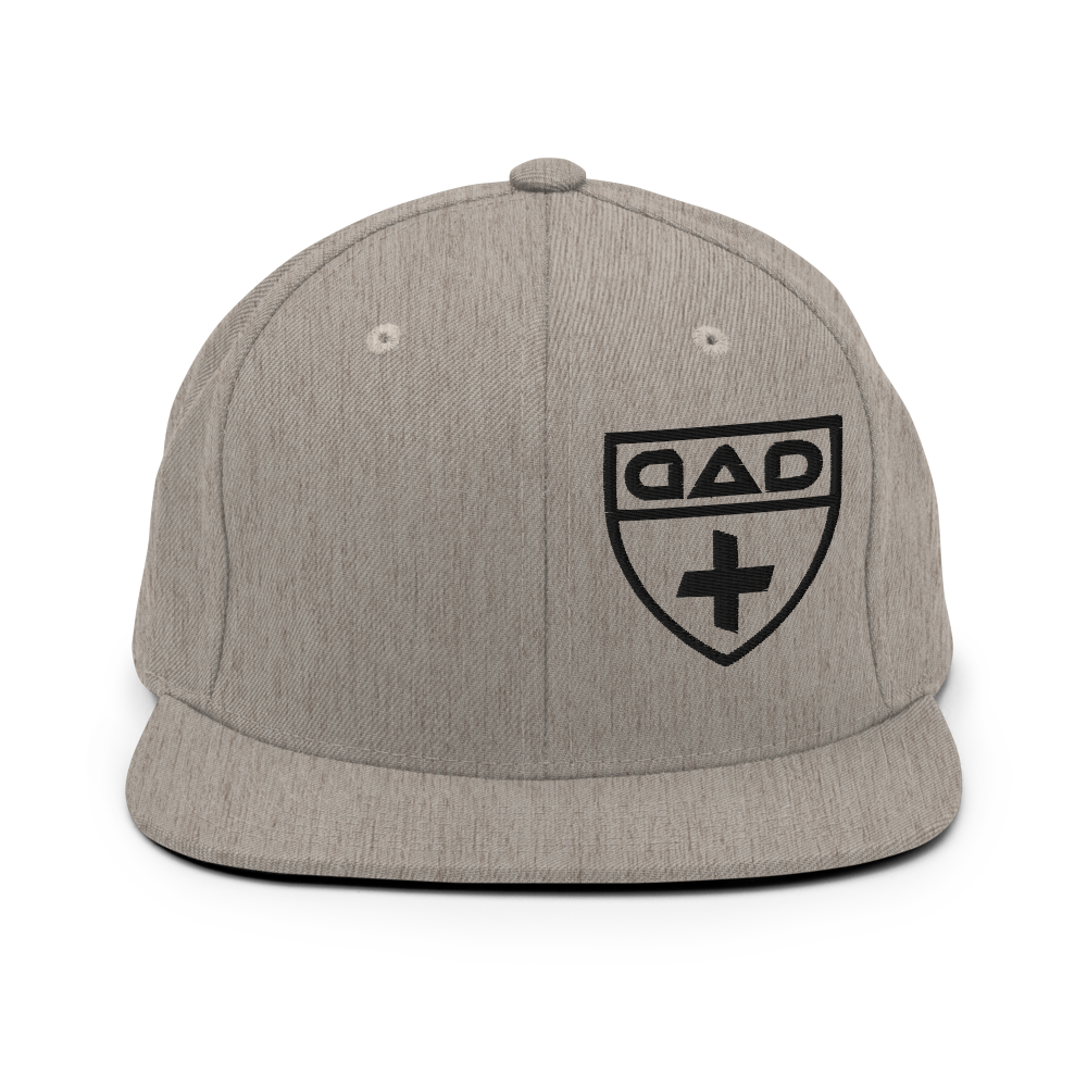 Offset Black Crest Flat Bill Cap