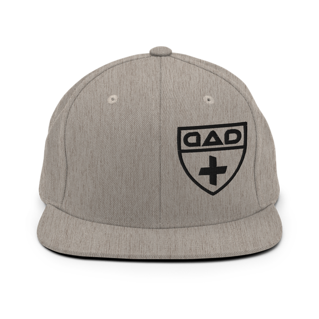 Offset Black Crest Flat Bill Cap