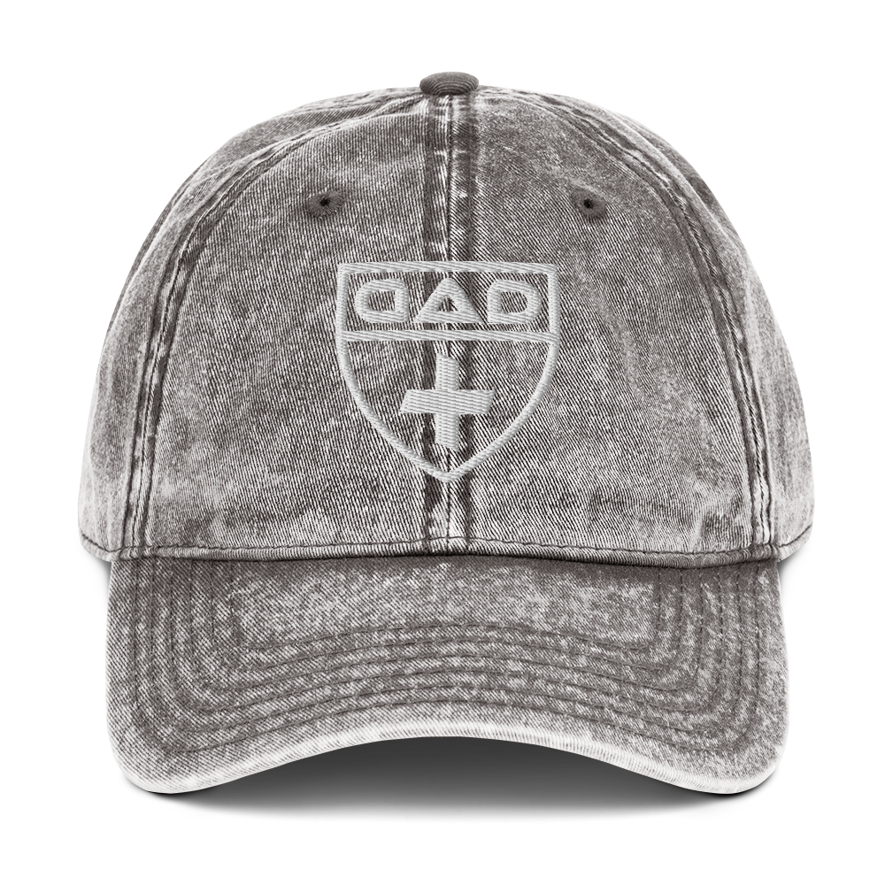 White Crest Logo Vintage Cap