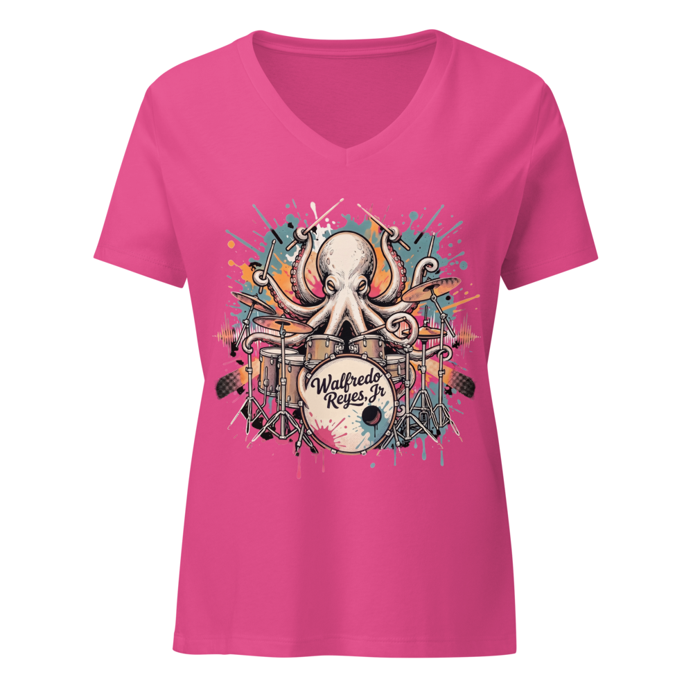 OctoBeat Women's V-Neck Tee
