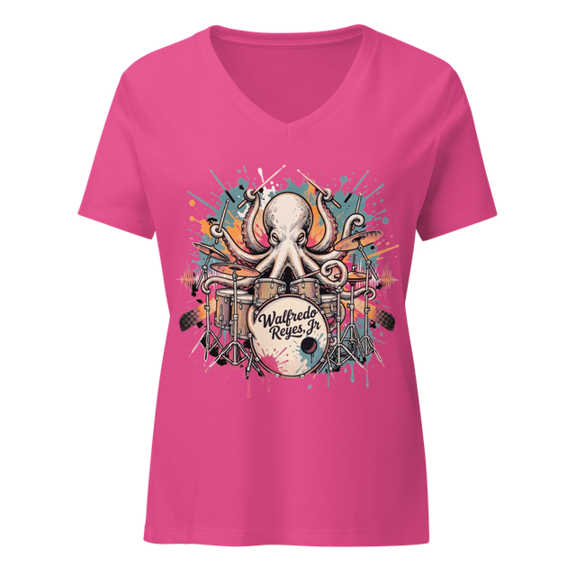 OctoBeat Women's V-Neck Tee