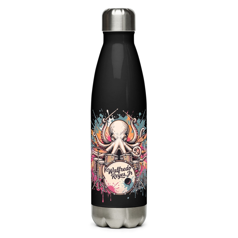 OctoBeat Steel Water Bottle - Black
