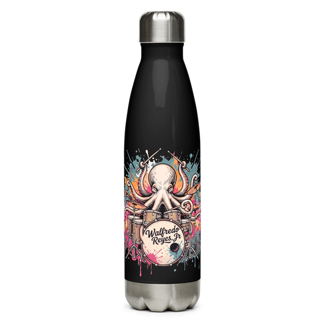 OctoBeat Steel Water Bottle - Black