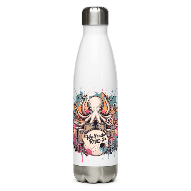 OctoBeat Steel Water Bottle - White