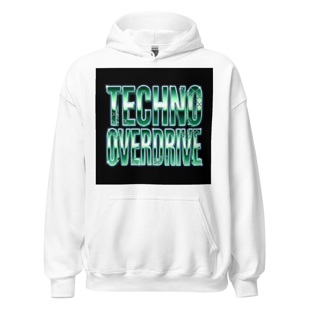 Techno Overdrive Hoodie – Cyber Y2K Rave Streetwea