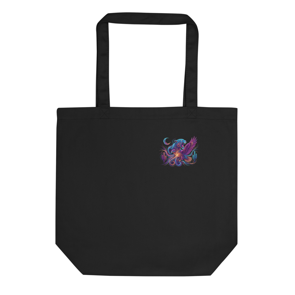 Neon Spirit Graphic Tote Bag