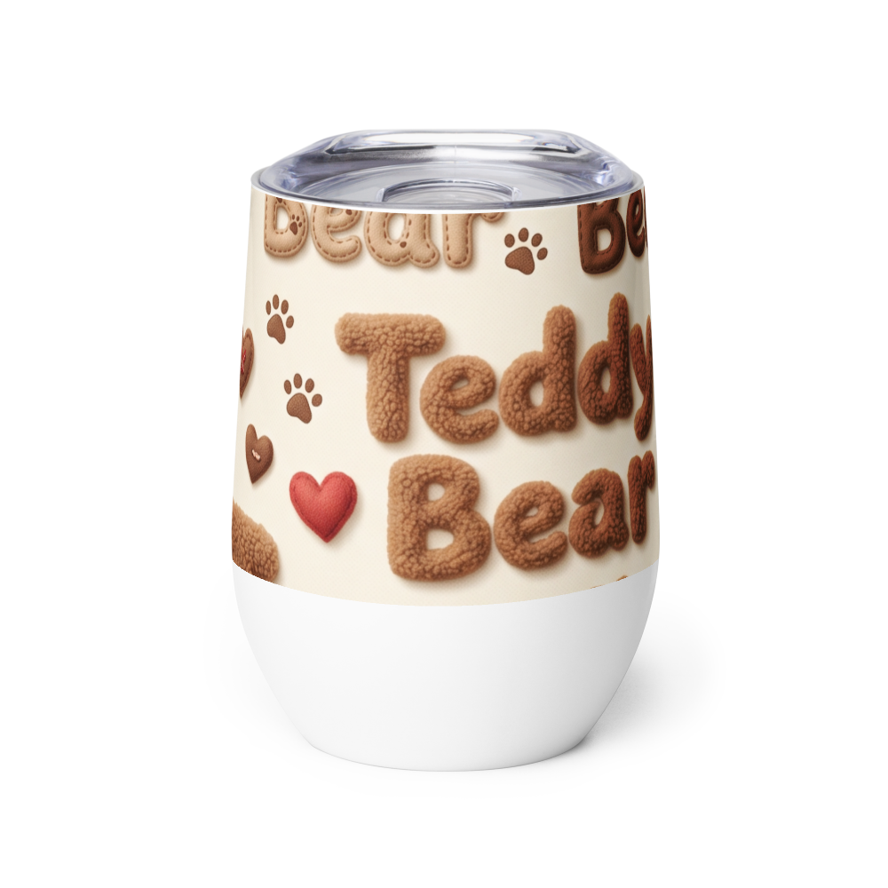 Wine Tumbler Teddy bear