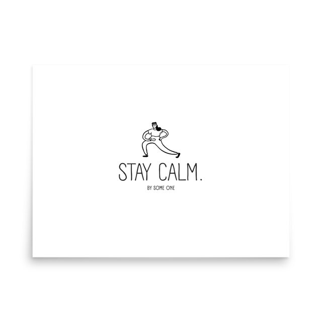 Gym Motivation Stay Calm Fitness Poster