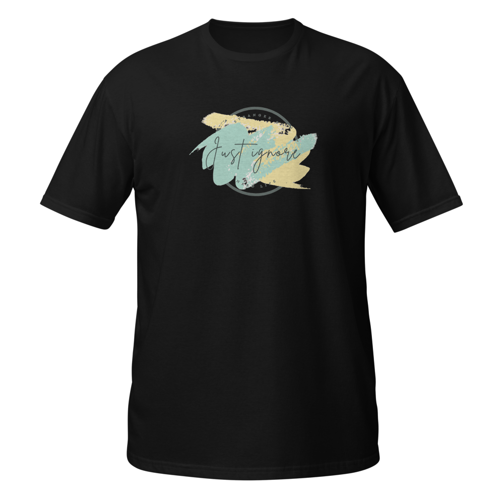 Just Ignore – Aesthetic Pastel Typography Tee