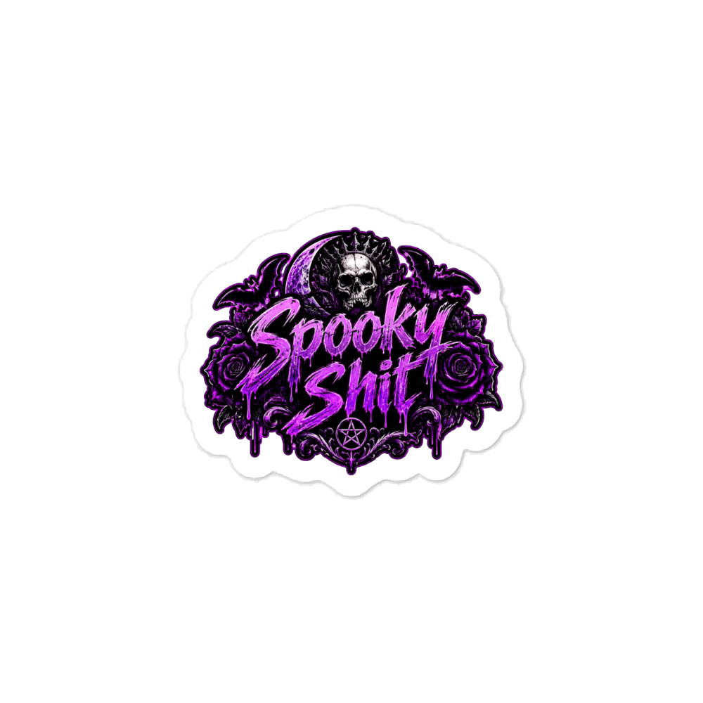Spooky Shhhh Vinyl Sticker