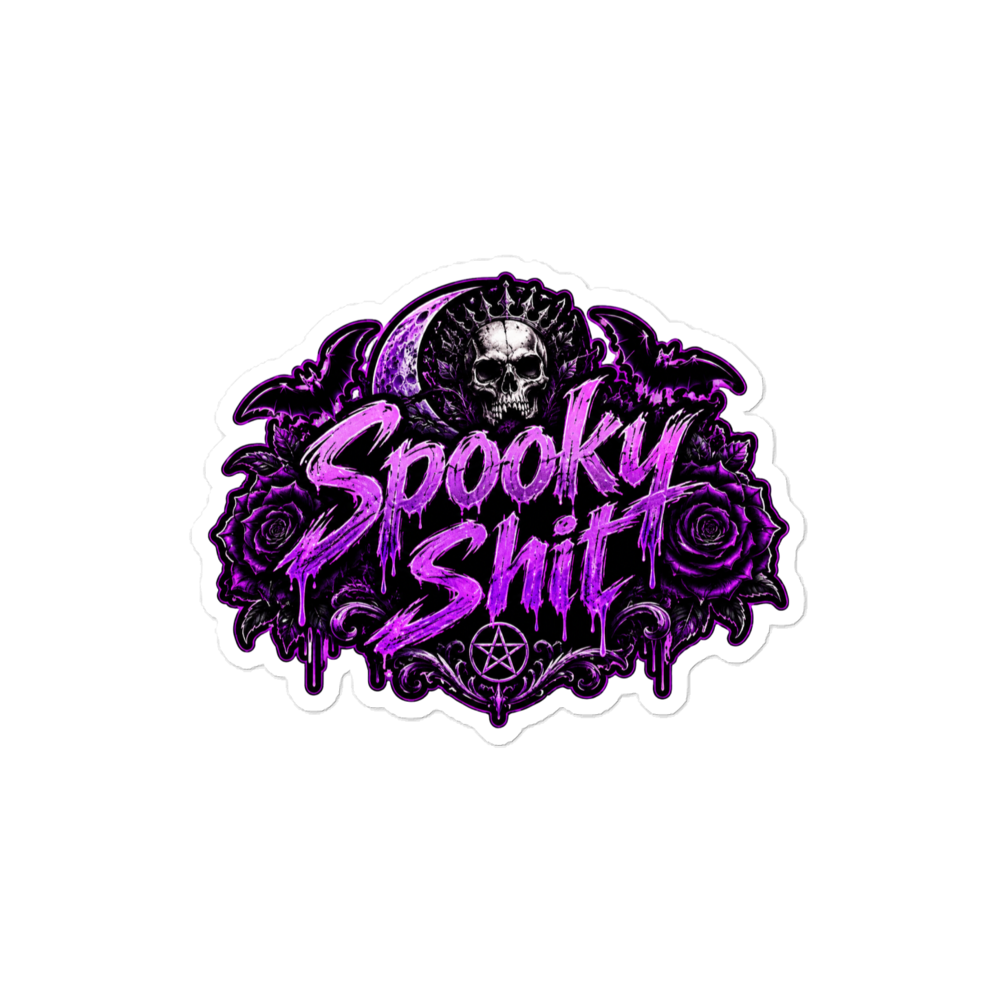 Spooky Shhhh Die-cut Sticker