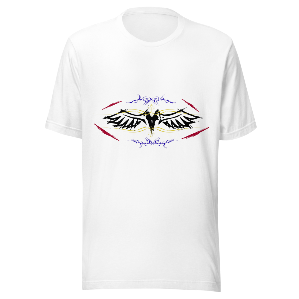Symmetric Winged Bird Emblem – Hand Drawn Original