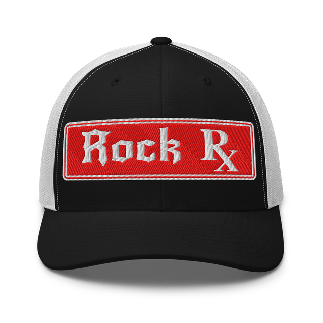Rock RX Trucker Hat - Black/White