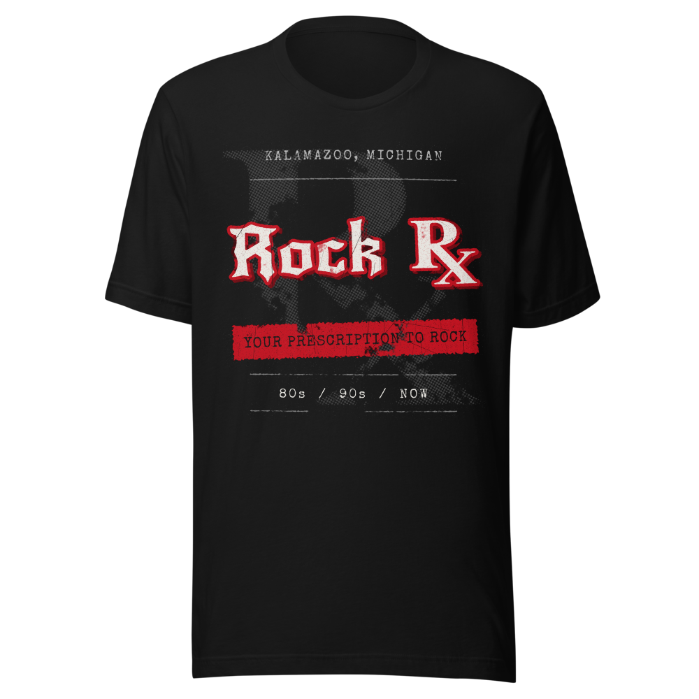 Rock RX Grunge Flyer Tee - Black