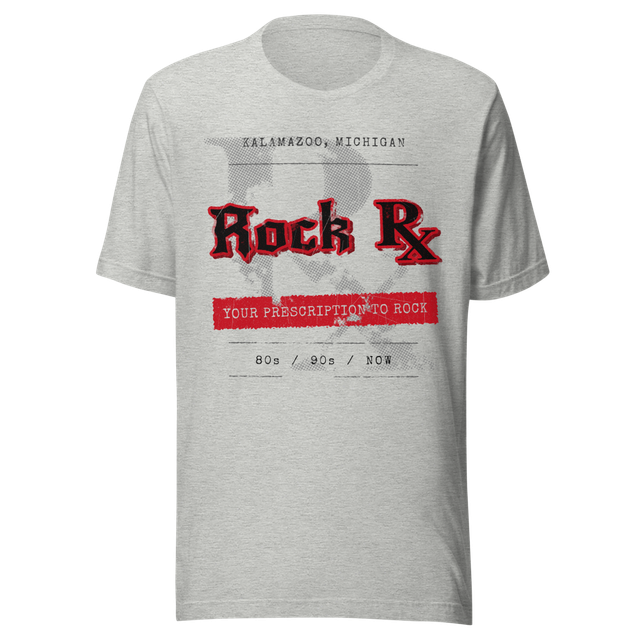 Rock RX Grunge Flyer Tee - Light Gray